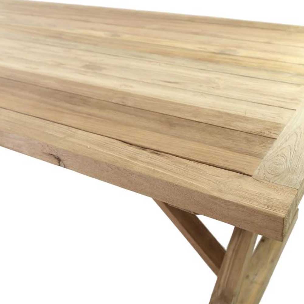 Μοναστηριακή τραπεζαρία Minerva από ξύλο teak 260x100x78 εκ