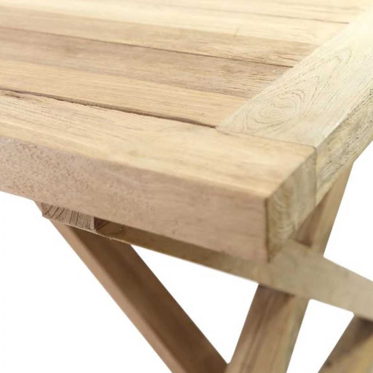 Μοναστηριακή τραπεζαρία Minerva από ξύλο teak 260x100x78 εκ