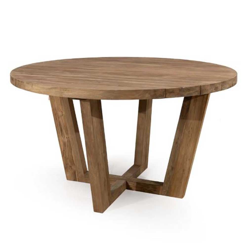 Τραπέζι ροτόντα Wendal από ξύλο teak 140x140x79 εκ