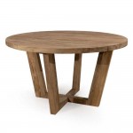 Τραπέζι ροτόντα Wendal από ξύλο teak 140x140x79 εκ