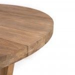 Τραπέζι ροτόντα Wendal από ξύλο teak 140x140x79 εκ