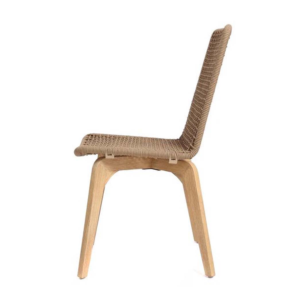 Kαρέκλα Zoe Woody latte 45x57x88 εκ