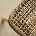 Kαρέκλα Zoe Woody latte 45x57x88 εκ