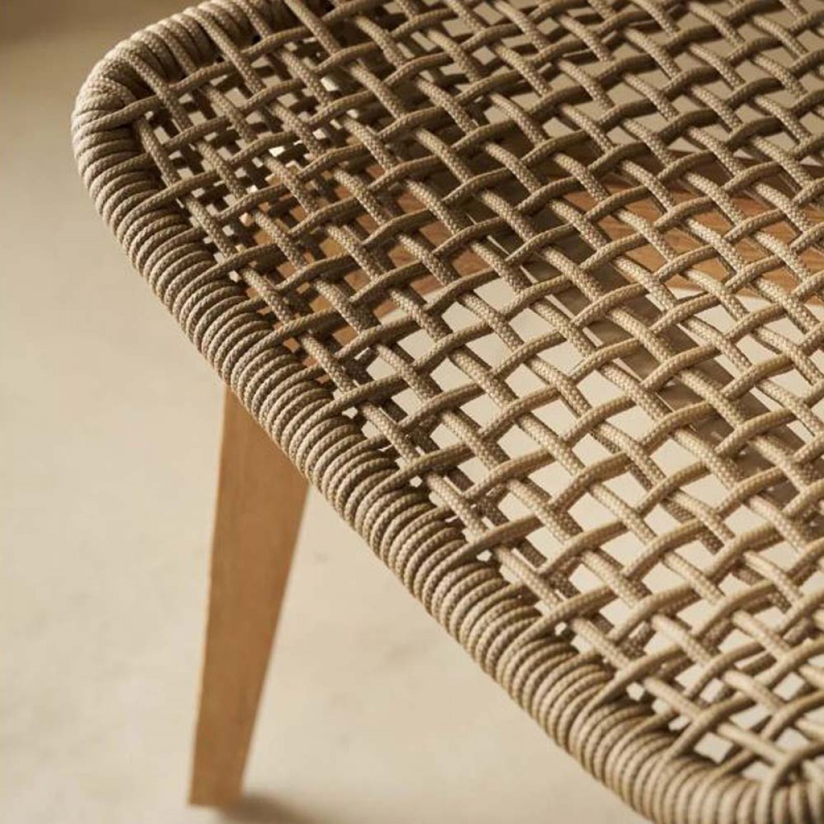 Kαρέκλα Zoe Woody latte 45x57x88 εκ