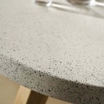 Τραπέζι Bistro Noria terazzo grey black 70x70x75 εκ