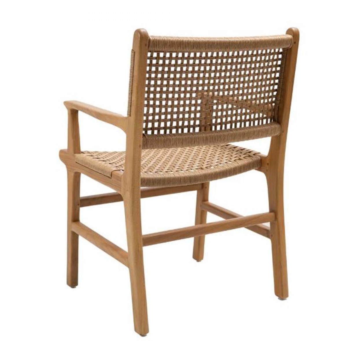Καρέκλα Aris με μπράτσα από ξύλο teak 54x52x85 εκ