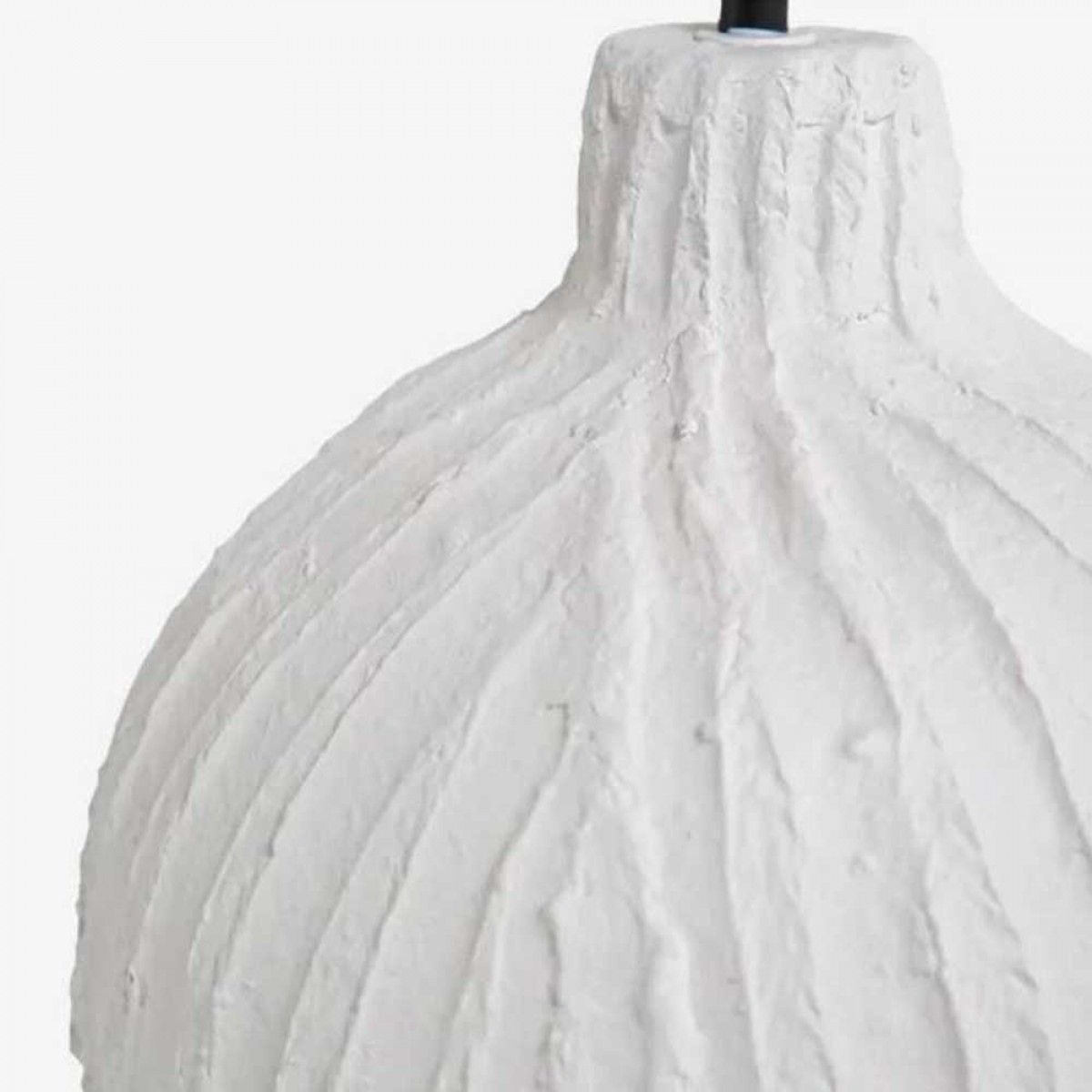 Φωτιστικό οροφής Dezir από paper mache σε λευκό χρώμα 25x25x29 εκ