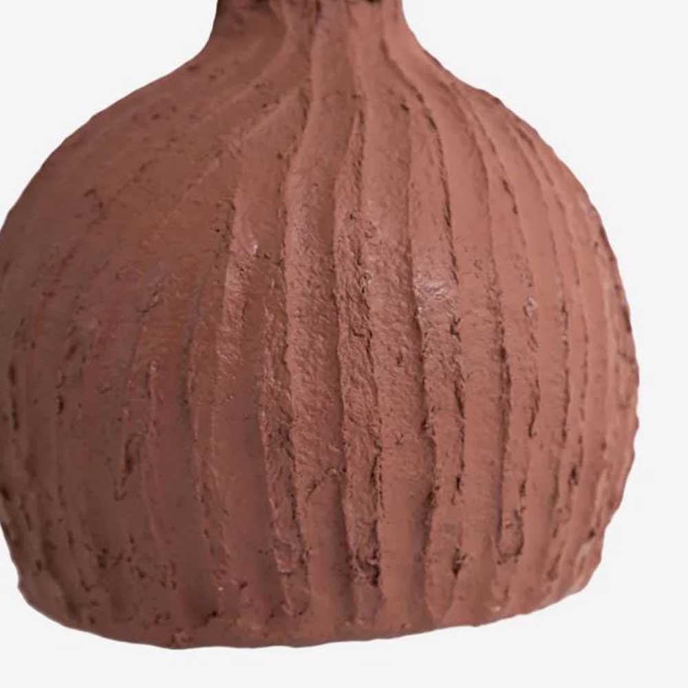 Φωτιστικό οροφής Dezir terracotta από paper mache 25x25x29 εκ