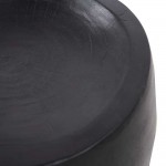 Σκαμπό Nual σε μαύρο χρώμα από ξύλο suar 42x42x54 εκ