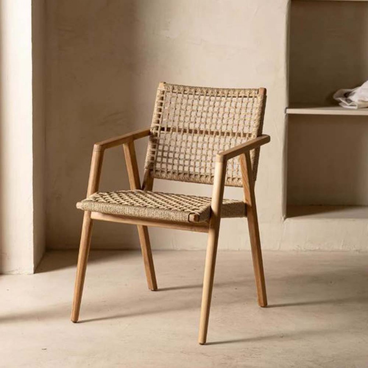 Πολυθρόνα Kimon από ξύλο teak 53x61x81 εκ