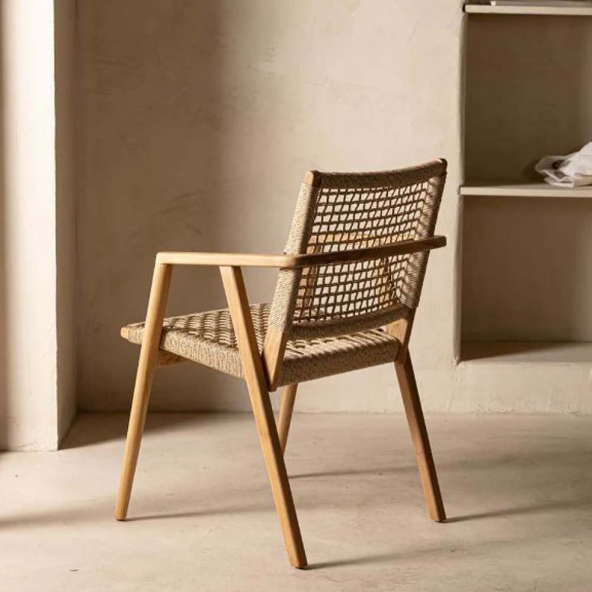 Πολυθρόνα Kimon από ξύλο teak 53x61x81 εκ