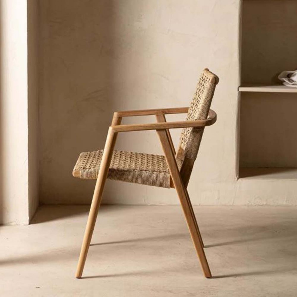 Πολυθρόνα Kimon από ξύλο teak 53x61x81 εκ