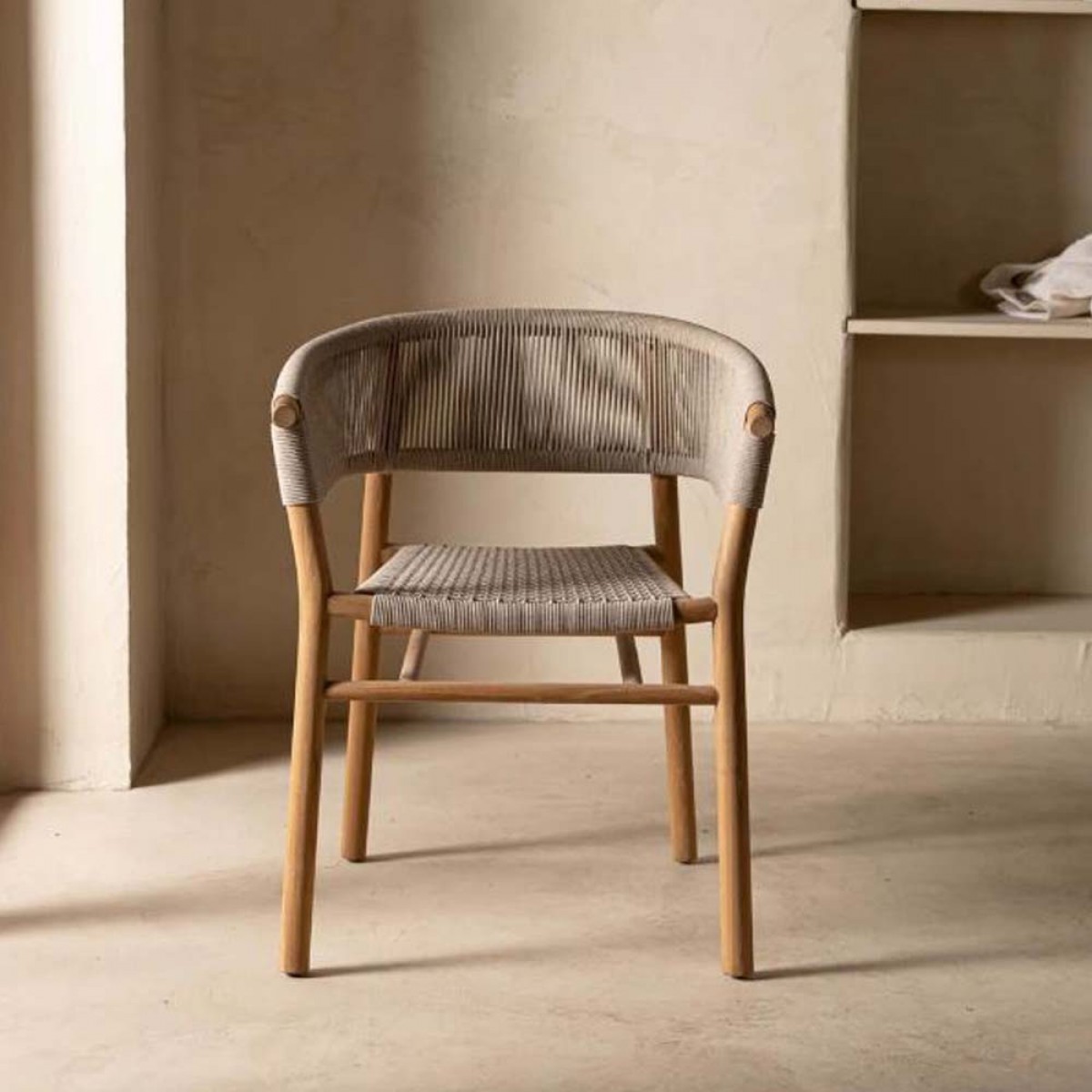 Πολυθρόνα Talinn από ξύλο teak 60x54x75 εκ