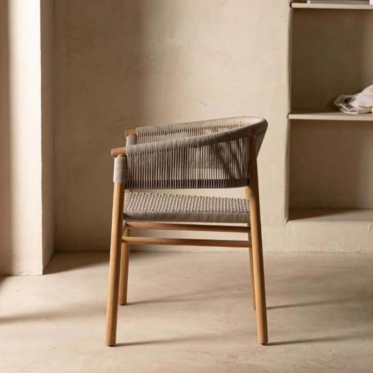 Πολυθρόνα Talinn από ξύλο teak 60x54x75 εκ