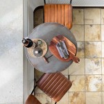 Καρέκλα τραπεζαρίας Diner με καπιτονέ δέρμα καφέ και μαύρο σκελετό 52x47x78 εκ