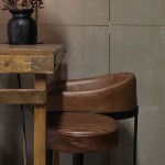 Odense ψηλό σκαμπό μπαρ από δέρμα και μέταλλο 53x51x92 εκ Odense ψηλό σκαμπό μπαρ από δέρμα και μέταλλο 53x51x92 εκ