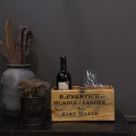 Σετ 3 ξύλινων κουτιών Kashish με vintage επιγραφή & λαβή 30x14x15 εκ Σετ 3 ξύλινων κουτιών Kashish με vintage επιγραφή & λαβή 30x14x15 εκ