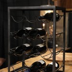 Napa μεταλλική κάβα κρασιών 12 θέσεων 41x25x56 εκ
