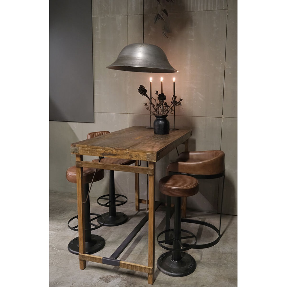 Calcutta rustic ξύλινο τραπέζι bar 70x130x107 εκ Calcutta rustic ξύλινο τραπέζι bar 70x130x107 εκ